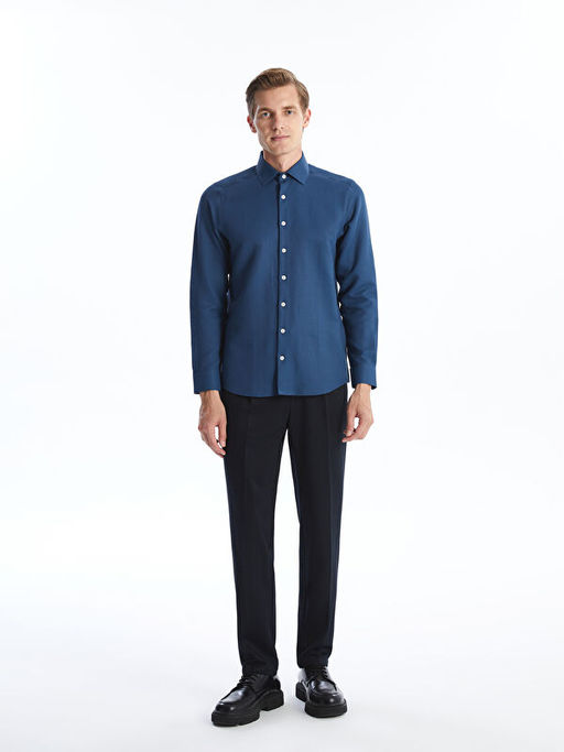 Slim Fit Uzun Kollu Arm?rl? Erkek G?mlek