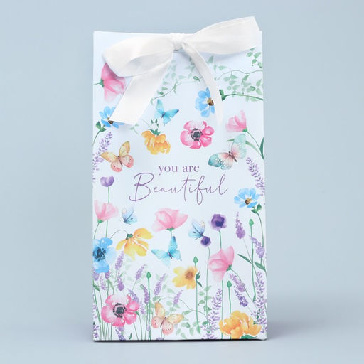 Цена за 2 шт. Пакет подарочный с лентой, упаковка, «Красота внутри», 13 х 23 х 7 см