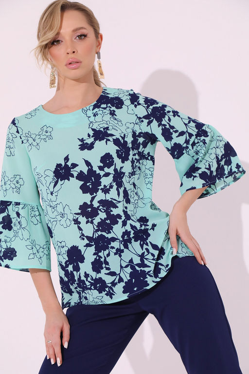 Костюм Леди стайл-2 (мята) - Эльза фото 2