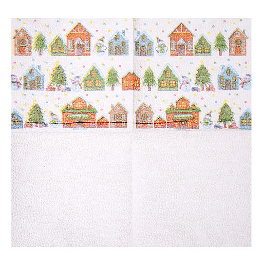 Салфетки бумажные С Новым годом: домики, однослойные, 24?24 см, 20 шт. - Страна карнавалия фото 6