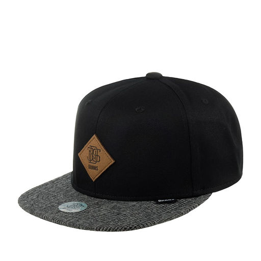 Бейсболка DJINNS арт. 6P SB Woven Tile Rev. (черный / серый)