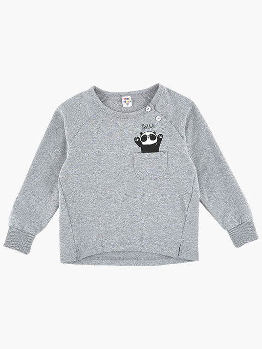 Толстовка для девочки UD 6914 серый - Mini maxi фото 3