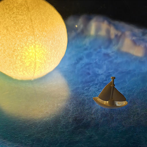 Светильник-колонка "Лунный свет" (с Bluetooth) в коробке