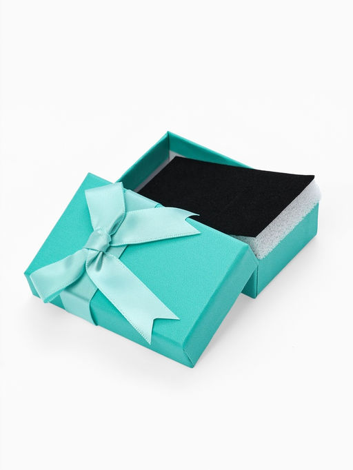 Набор короборчек подарочных 6 шт.  под набор «Тиффани» с крупным бантом, 5×8×2.5,цв тиффани (1031990