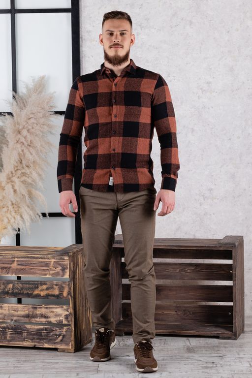 рубашка 
 17.Kimmens-KAHVE  фото 6