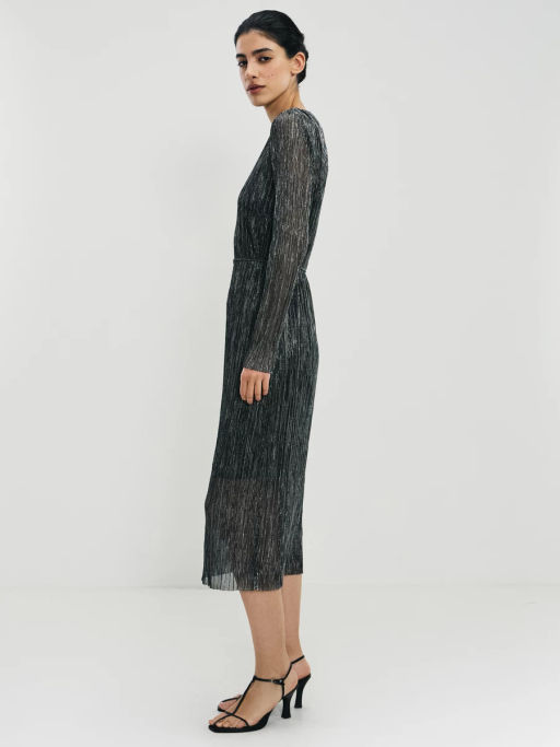Платье миди с люрексом / Zarina