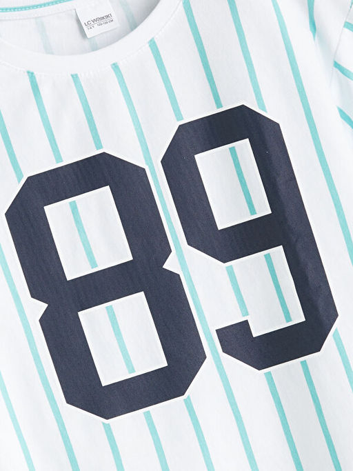 Bisiklet Yaka Erkek ?ocuk ?ortlu Pijama Tak?m?