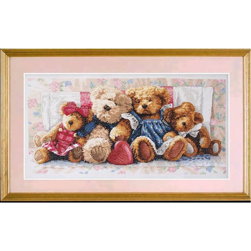 Набор для вышивания DIMENSIONS 35039 Плюшевые мишки 46 x 23 см