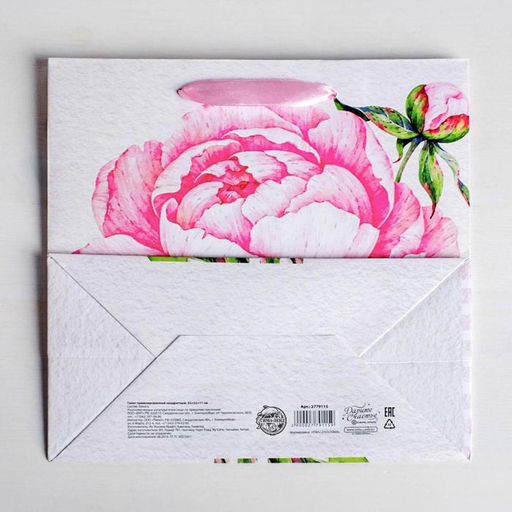 Пакет ламинированный квадратный Счастье ждет тебя, 22 22 11 см - Дарите счастье фото 4