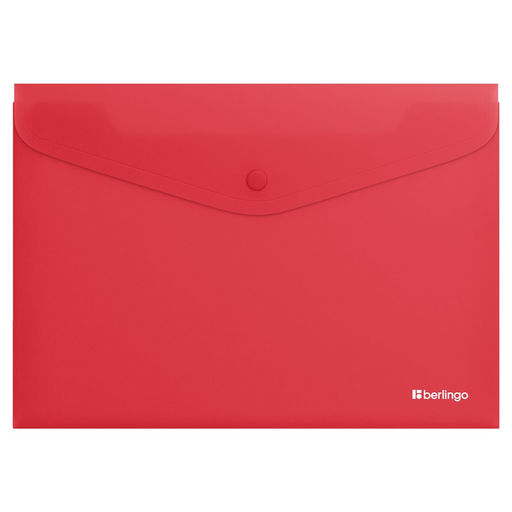 Цена за 2 шт. Папка с кнопкой А4 Berlingo "Soft Touch" коралловая (EFb_A4982) 200 мкм