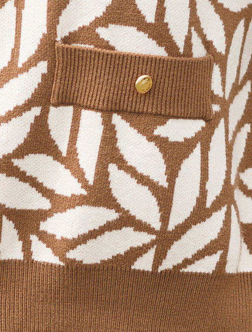 VILATTE / Бомбер двуслойной жаккардовой вязки с кашемиром  фото 2