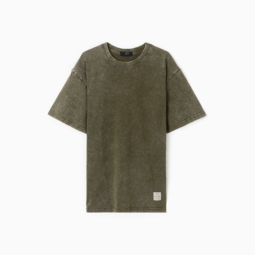 Футболка мужская MIST из вареного хлопка, зеленый, р-р XL