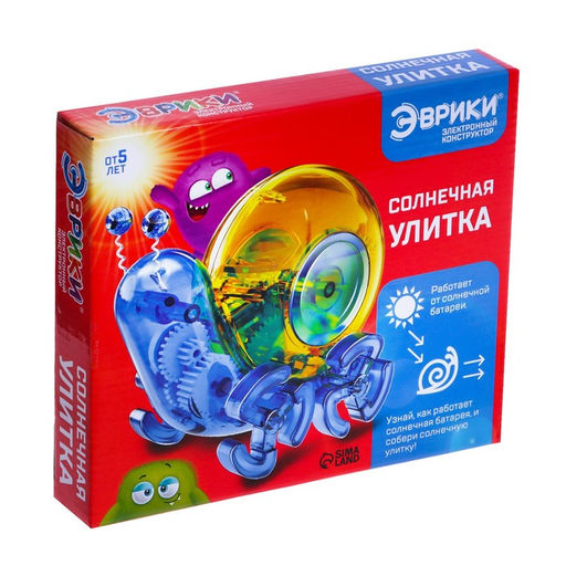 Электронный конструктор Солнечная улитка, на солнечной батарее - Эврики фото 5