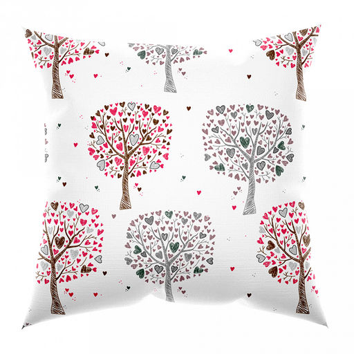 Наволочка 70х70см Дерево желаний, с клапаном-запахом, поплин 115г/м2, хлопок 100%, упаковка ПП 12х6см, Домашняя мода (Россия)