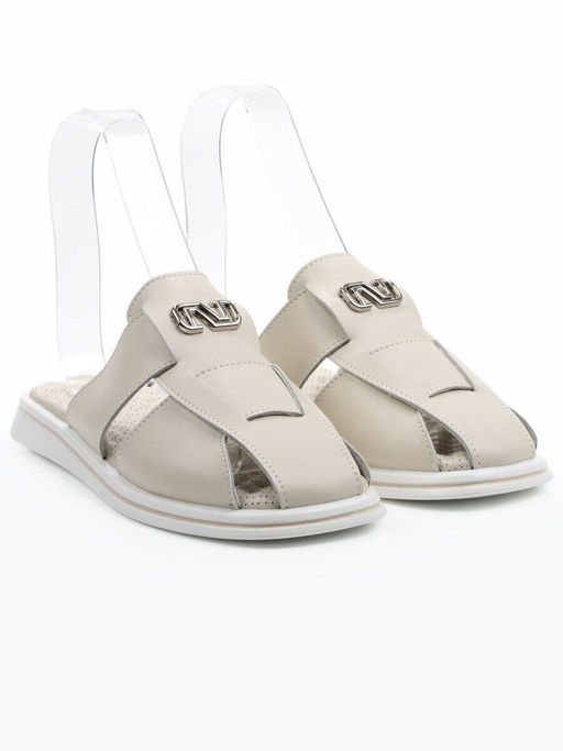 08-C106-2C LT. BEIGE Босоножки женские (натуральная кожа)