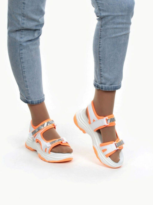 08-PEA44-4 ORANGE Босоножки (натуральная кожа, стелька натуральная кожа) - Фабричный китай фото 3