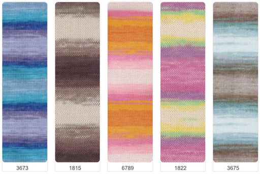 Цена за 5 мотков пряжи Bahar Batik