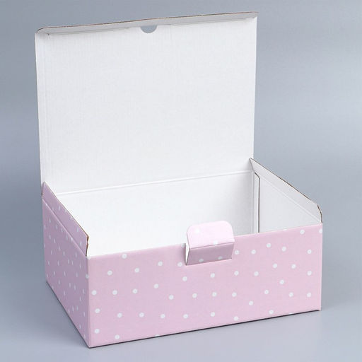 Цена за 2 шт. Коробка подарочная сборная, упаковка, 8 марта, 26?19?10 см