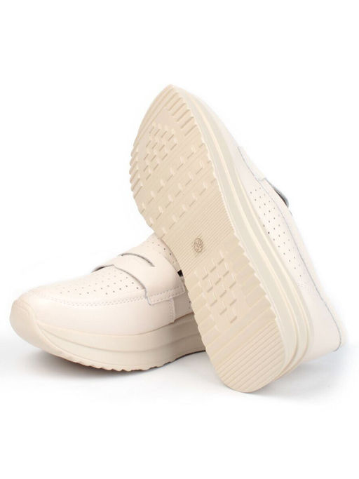 03-SD4-1D BEIGE Полуботинки женские (натуральная кожа)