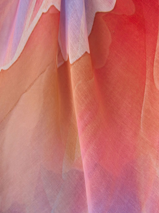 Большой, мягкий, тонкий и очень нежный двусторонний палантин с рисунком в стиле арт-деко - Tantino фото 5