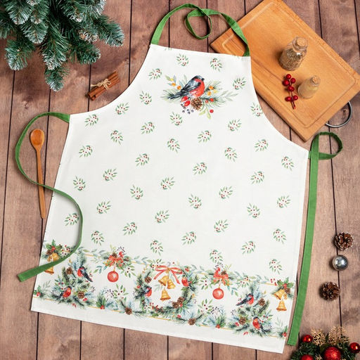 Фартук новогодний «Этель» Christmas bells, 60×70 см, хлопок 100%, саржа 190 г/м²
