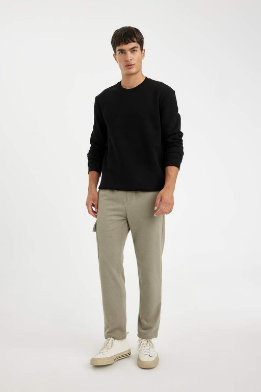 Мужские облегающие спортивные штаны с карманами-карго и прямыми штанинами - Defacto фото 2