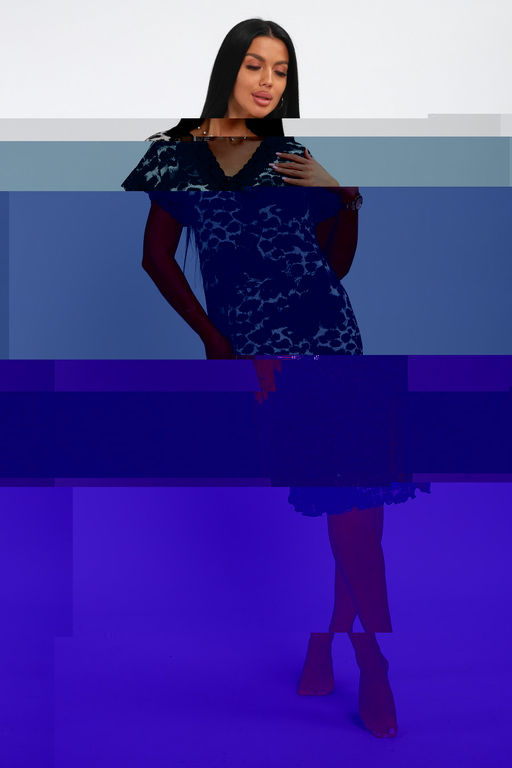 Туника женская из вискозы из вискозы Олеся серый леопард