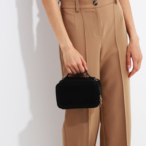 Сумка кросс-боди на молнии, цвет чёрный - Simaland фото 8