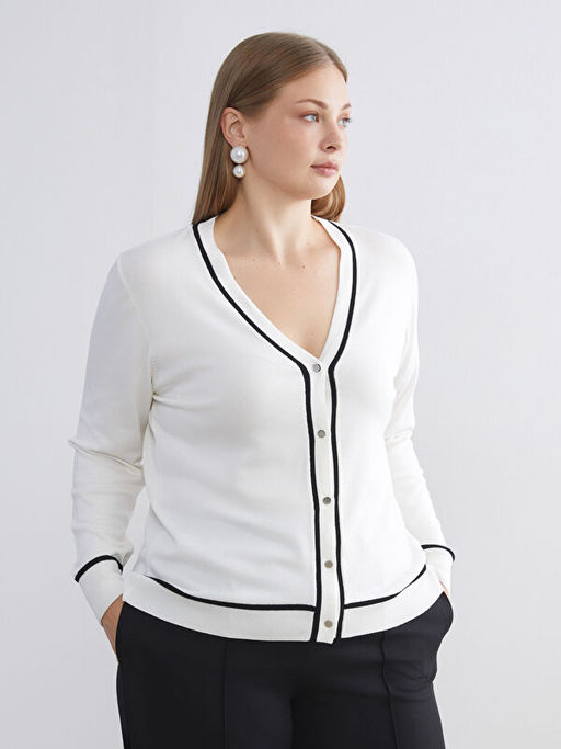 V Yaka Kad?n Triko H?rka