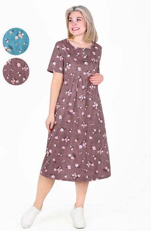 Платье Альбина Х-480 (48-62) кулирка. Цвет в ассортименте