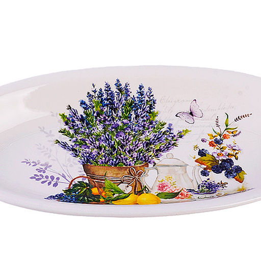 60200 Блюдо сервировочное 28,2х14,5х3,5см Утренняя свежесть доломит LR (х24) - Mayer&boch фото 2