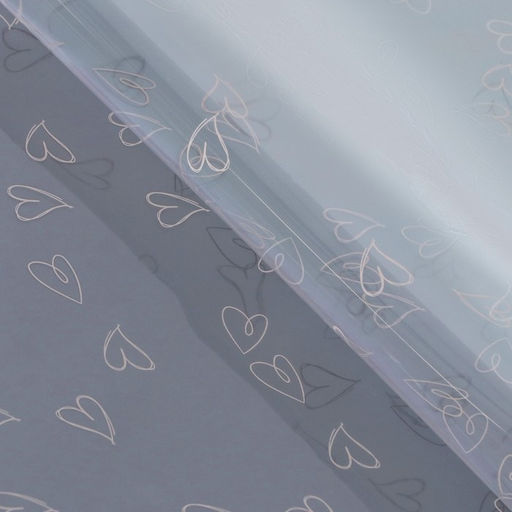 Цена за 20 шт. Пленка листах глянцевая для цветов, розовый, 50 микрон, 0.57?5 м 5% см