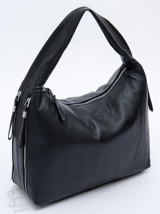 Сумка женская кожаная 1019C black Polina&Eiterou