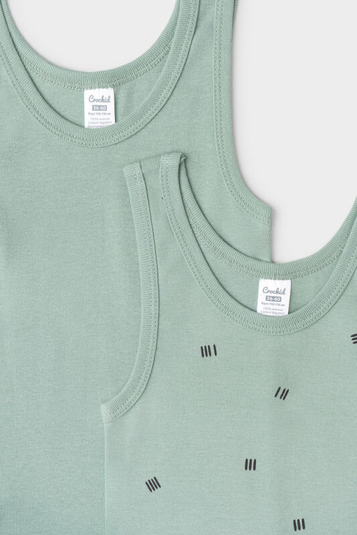 К 1182-2уп/холодная мята,штрихи, майка - Crockid фото 2