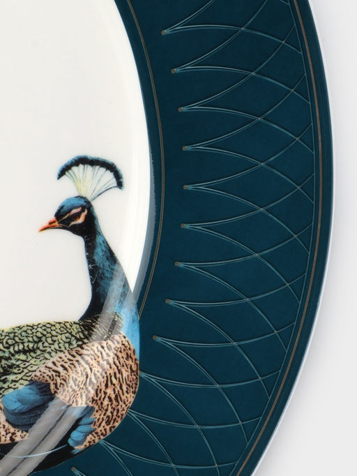 Тарелка WY Royal bird, d=26.5 см, фарфор, синяя