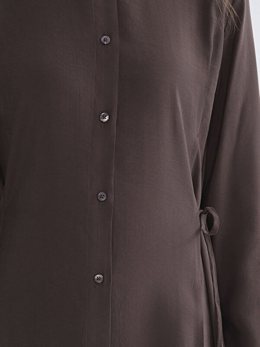 Modal Kar???ml? G?mlek Elbise