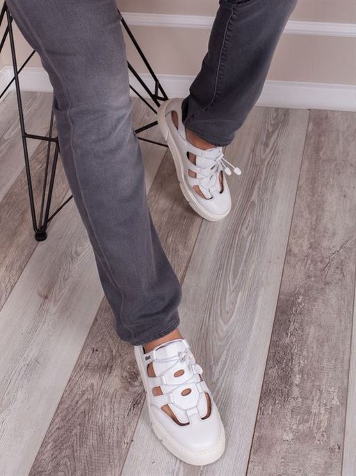 Кеды летние мужские/ Сандалии мужские 605-1-00 Белый - Piniolo фото 3