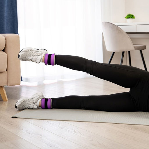 Утяжелители неопреновые ONLYTOP, 2 шт.×1 кг, фиолетовые