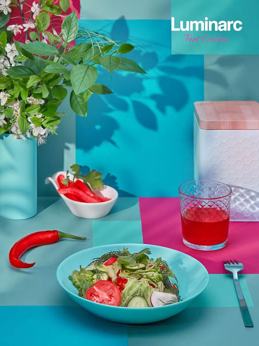 Тарелка суповая ДИВАЛИ ПАРАДАЙЗ БЛЮ 20см 1шт арт.V5829 /Люминарк/ - Luminarc фото 8