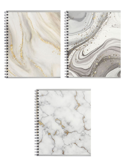 Тетрадь 80 листов, в клетку, на гребне «Мрамор темный»