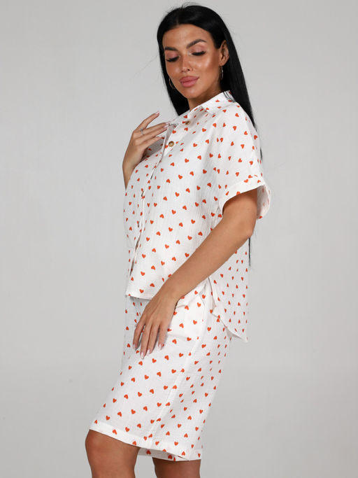 578 ПИЖАМА (ШОРТЫ) (Сердечки) - А-дина фото 4