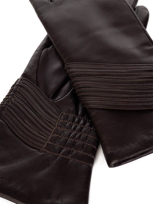 Перчатки женские 100% ш IS595 d.brown - Eleganzza фото 2