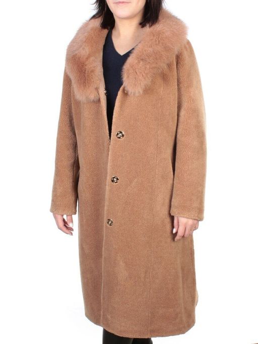 37235 BROWN Шуба женская искусственная Yi Ge - Fashion фото 9