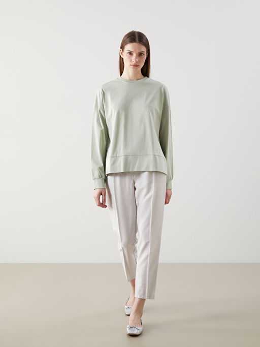 Bisiklet Yaka Kad?n Sweatshirt