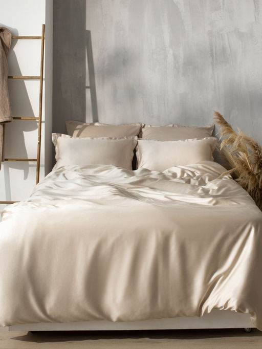 Пододеяльник 1.5-спальный SL Home, 180220 см, бежевый, тенсель - Sima-land home фото 4