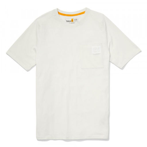 Мужская футболка Timberland Eco-Ready - SS Supima Anti-Odor Tee Regular белая  фото 2