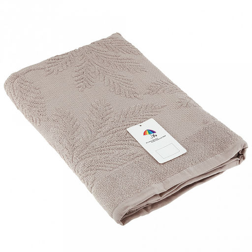 Полотенце махровое "Экзотика" 70х140см, хлопок 100%, льняной (Китай)