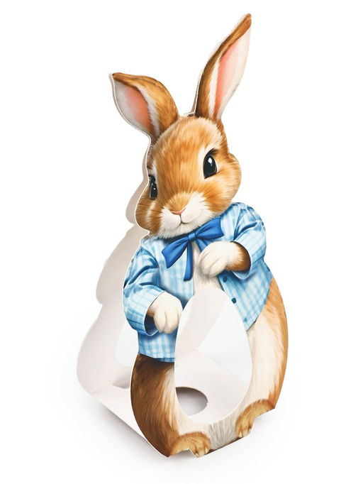 Цена за 4 шт. Коробка для яйца на Пасху Зайка, 5.9?28.9 см