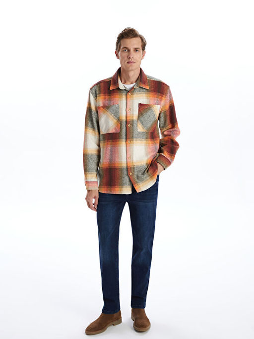 Regular Fit Uzun Kollu Ekose Erkek Oduncu G?mlek