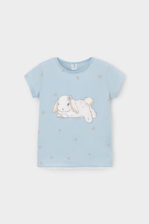 Crockid _ КР 302748-1/голубой,любимые ромашки к563 фуфайка (футболка) для дев  фото 2